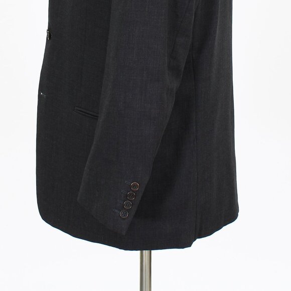 Hugo Boss 44R Gray Solid 3-Button Sport Coat Blazer Jacket O636 - Picture 6 of 11